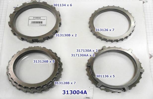 Комплект Стальных дисков RE4R01A / JR402E / R4A-EL 313004A (STEEL MODULES)