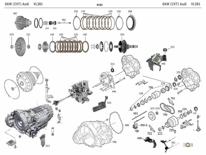 акпп 0AW \ VL381 (CVT-8) A4 A5 A6 A7