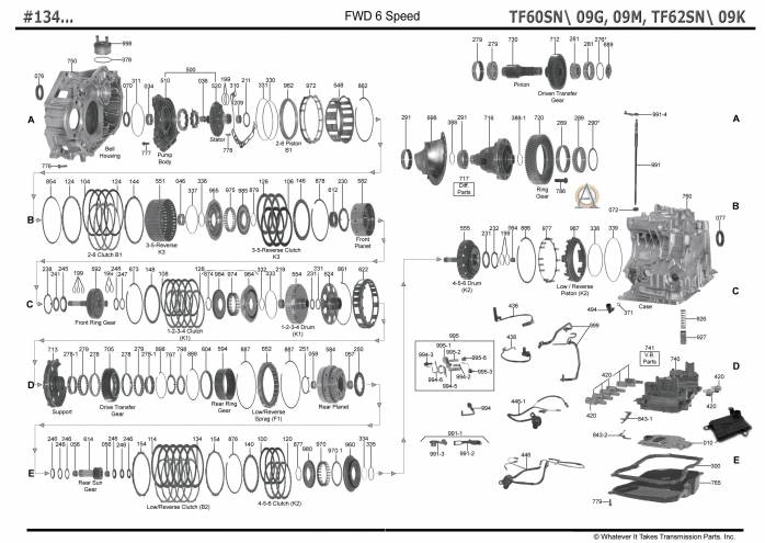 акпп 09M / TF-62SN PASSAT TIGUAN CC