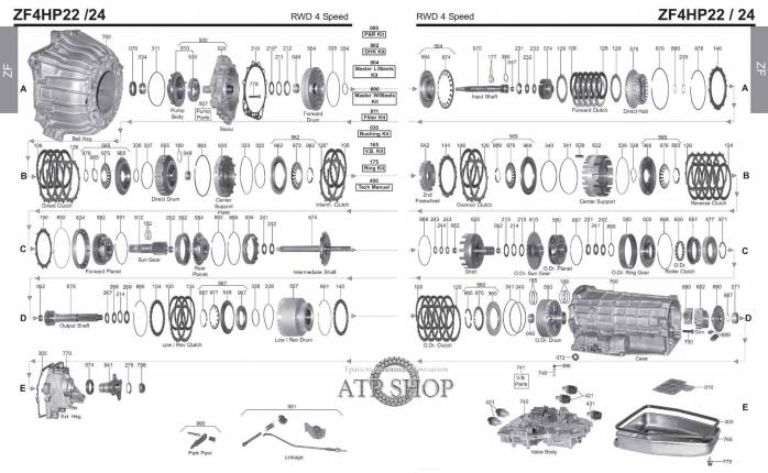 акпп 4HP24A V-8