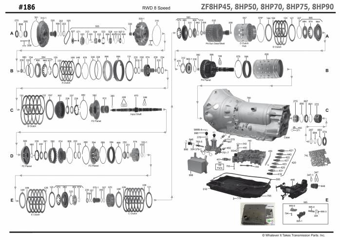 акпп 8HP45 \ 8HP50 \ 8HP70, 8HP75 \8HP90 X3 CHEROKEE GRAND CHEROKEE WRANGLER X6...