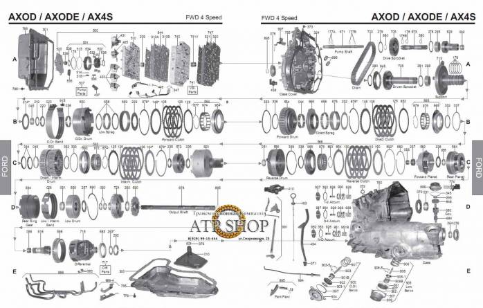 акпп AX4S SABLE TAURUS WINDSTAR