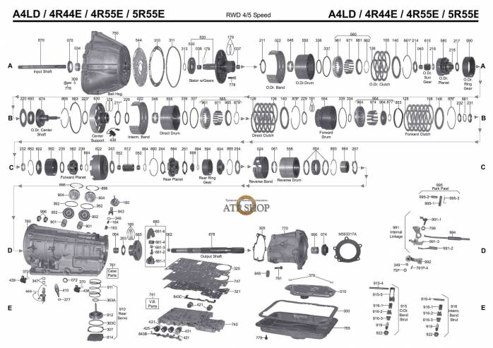 акпп 4R44E 4R55E PICKUP