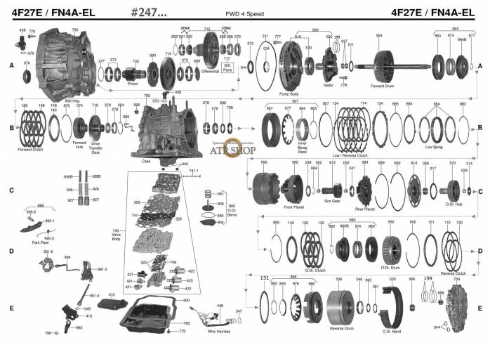 акпп 4F27E, FNR5 FIESTA FOCUS FOCUS C-MAX i-MAX IXION LASER LYNX TELSTAR TIERRA...