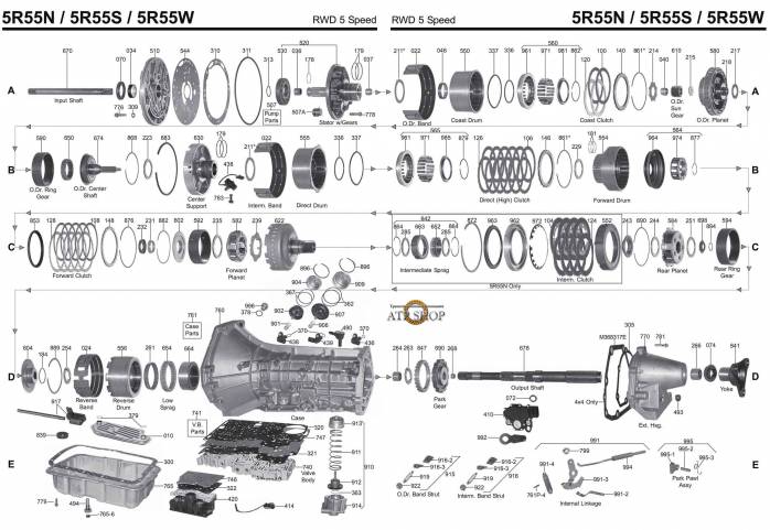 акпп 5R55S EVEREST EXPLORER/SPORT TRAC FALCON MOUNTAINEER MUSTANG RANGER TERRITO...