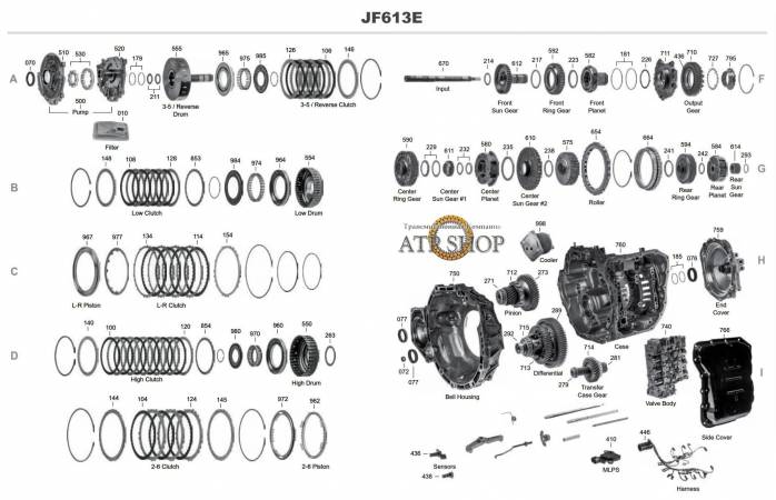 акпп JF613E LANCER OUTLANDER MURANO PATHFINDER QASHQAI / QASHQAI+2 X-TRAIL ESPAC...