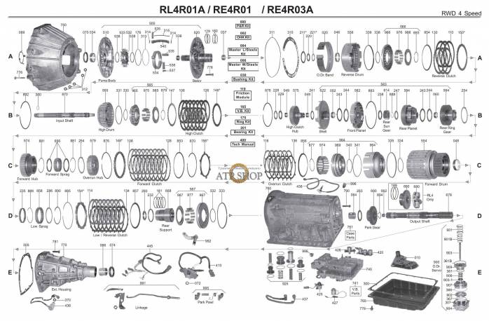 акпп RL4R01A FRONTIER