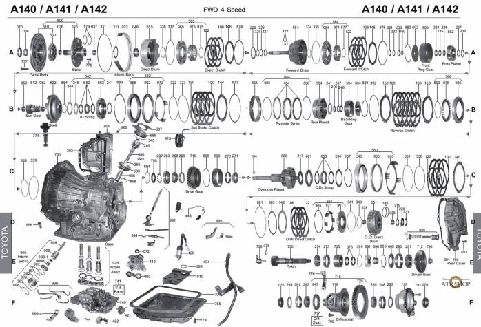 акпп A140E/L CAMRY