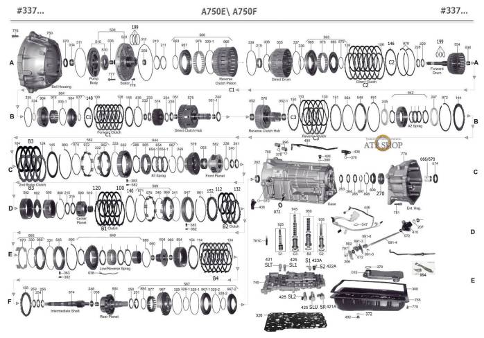акпп A750F\E 4 RUNNER LAND CRUISER SEQUOIA TACOMA 4WD GX470 LX470 GRAND VITARA L...