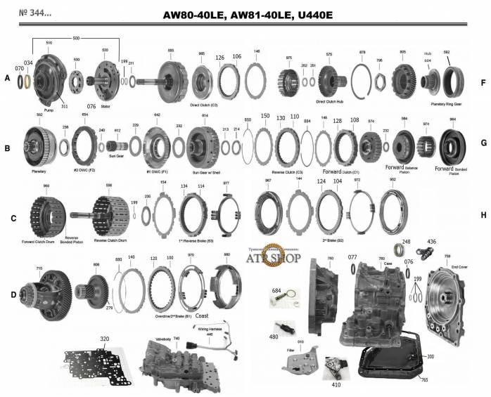 акпп AW80-40LE/81-40LE CD101 JOICE V805 YUEXIANG Z-SHINE AVEO SPLASH SWIFT SX4 B...