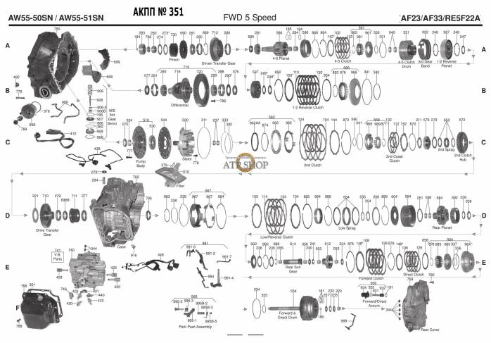 акпп AW55-51SN 7 C30 / C30 R C70 S40 S60 V50 KUGA I35 550 750 SM7 XC90