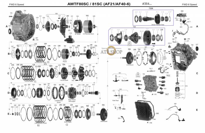 акпп TF-81SC (AF21), TF-80SD FIVE HUNDRED MILAN MONTEGO SABLE FUSION GALAXY MOND...