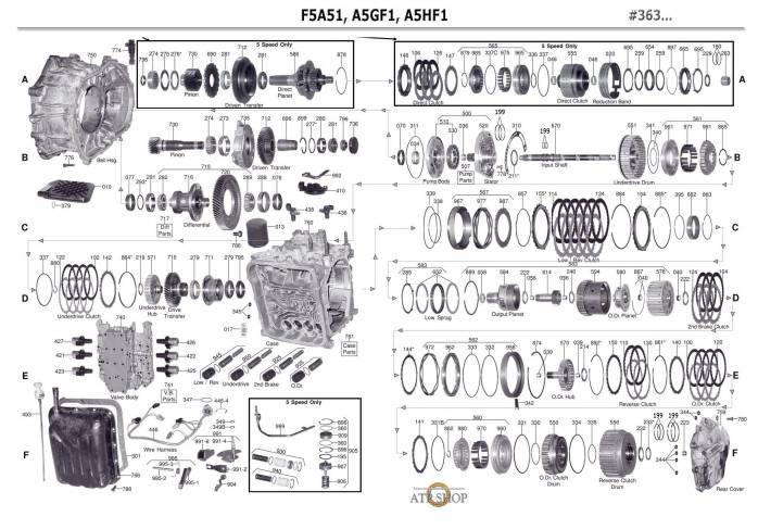 акпп A5HF1\A5GF1 AZERA ENTOURAGE EQUUS GRANDEUR SANTA FE SONATA AMANTI CARENS GR...