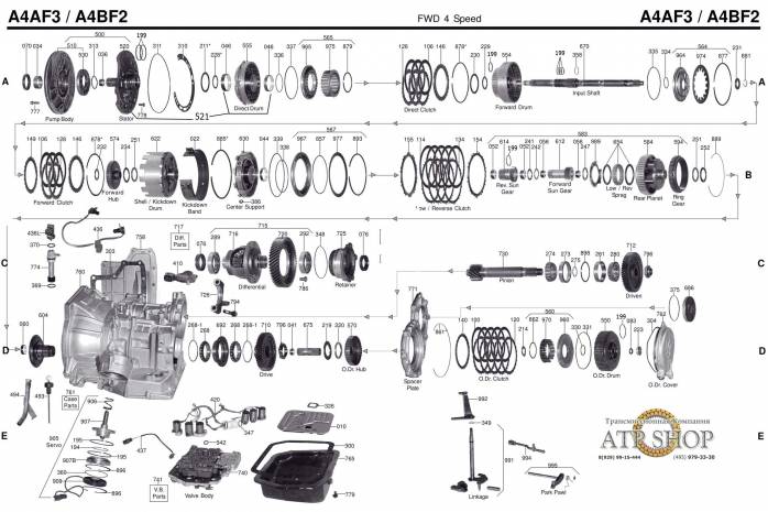 акпп A4BF-2/ A4BF-3 AVANTE ELANTRA GETZ i30 LAVITA MATRIX