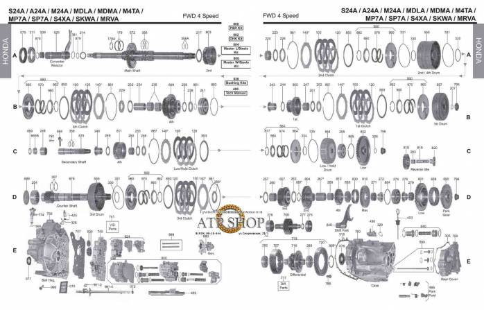 акпп 4sp Honda 