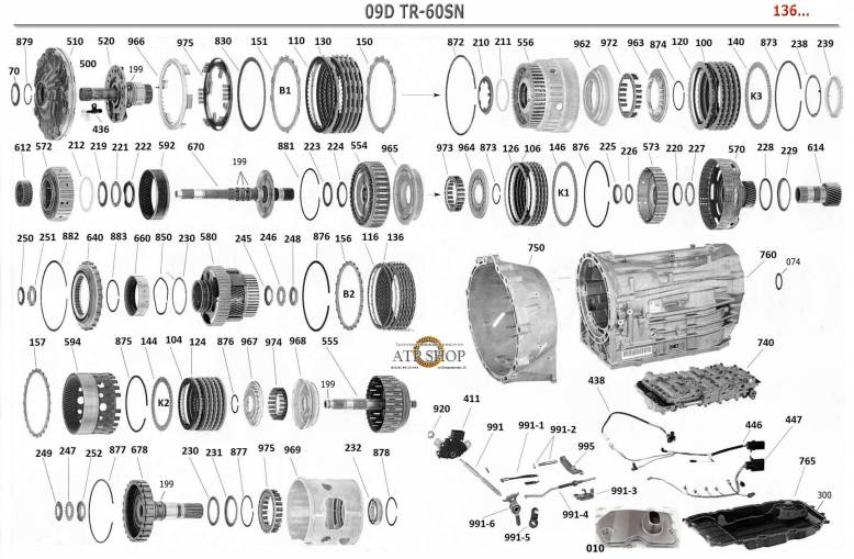 акпп TR-60SN (09D) ALTEZZA HILUX SURF LAND CRUISER Q7 TOUAREG GX460 IS500 LX570...