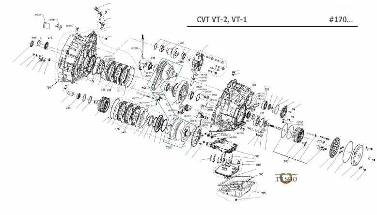 акпп VT1, VT2 (CVT),  VT1-27T, VT3 MINI COWIN 2