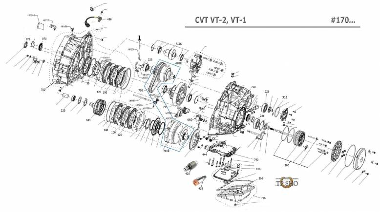 акпп VT1, VT2 (CVT),  VT1-27T, VT3 MINI COWIN 2