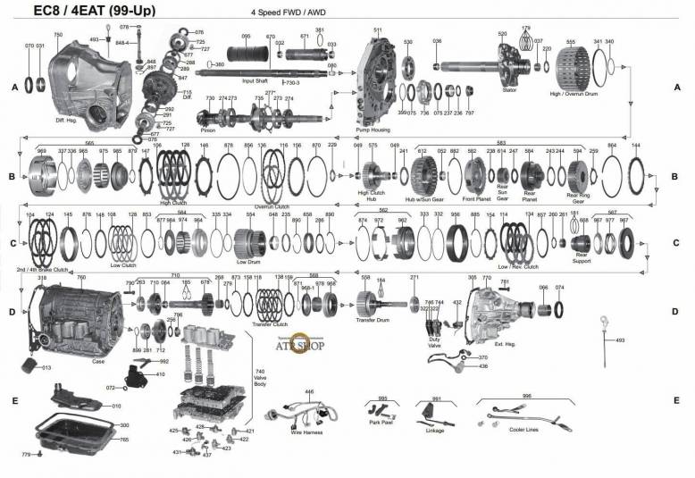 акпп 4EAT Subaru (99-UP) BAJA DEX DIAS EXIGA FORESTER IMPREZA/WRX LEGACY OUTBACK...