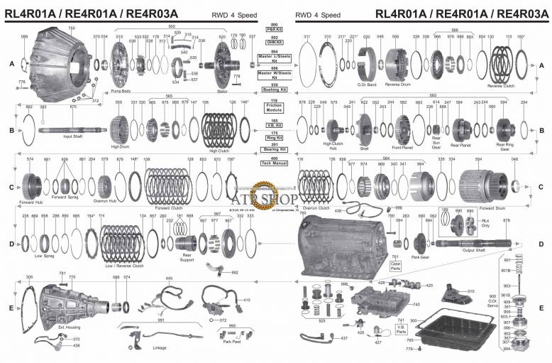 акпп RE5R01A 5-я серия FUGA NAVARA SKYLINE STAGEA XTERRA