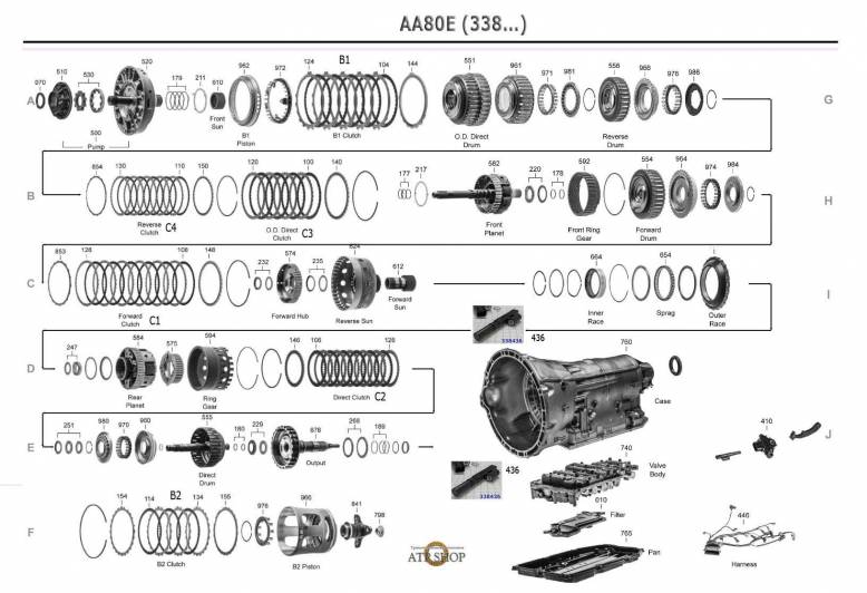 акпп AA80E/TL-80SN HILUX SURF GS460 IS500 LS460 CROWN ROYAL GS200 GS250 GS350 IS...