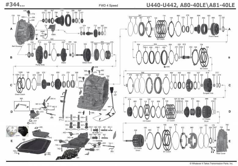 акпп U440E (AW80-40\81-40), U442E BB BELTA COROLLA FUNCARGO IST PLATZ PORTE PROB...