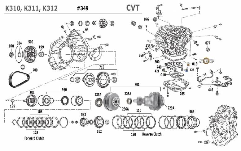 акпп K310, K311, K312 RAV4 ALLION AURIS AVENSIS COROLLA EZ ISIS IST PORTE PREMIO...