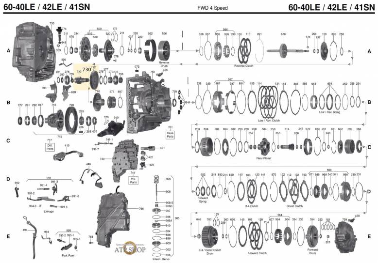 акпп AW60-40LE\60-42 (AF13\AF17) B301 BENBEN AVEO CRUZE MONZA OPTRA SWIFT SX4 NU...