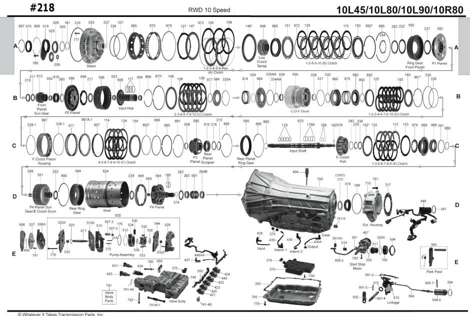 акпп 10R60/10R80, 10L80/10L90 