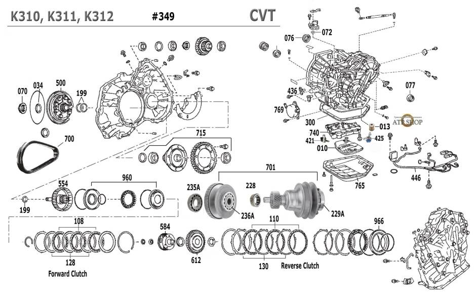 акпп K310, K311, K312 RAV4 ALLION AURIS AVENSIS COROLLA EZ ISIS IST PORTE PREMIO...