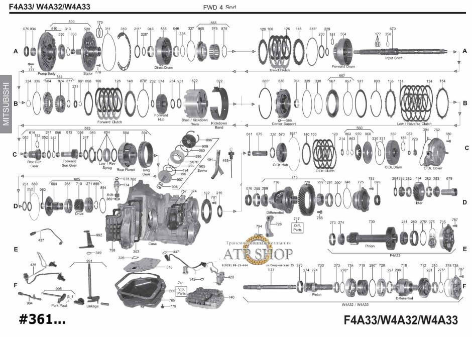 акпп F4A33, W4A32, \33 LASER STEALTH TALON 3000 GT DIAMANTE ECLIPSE GALANT GTO S...